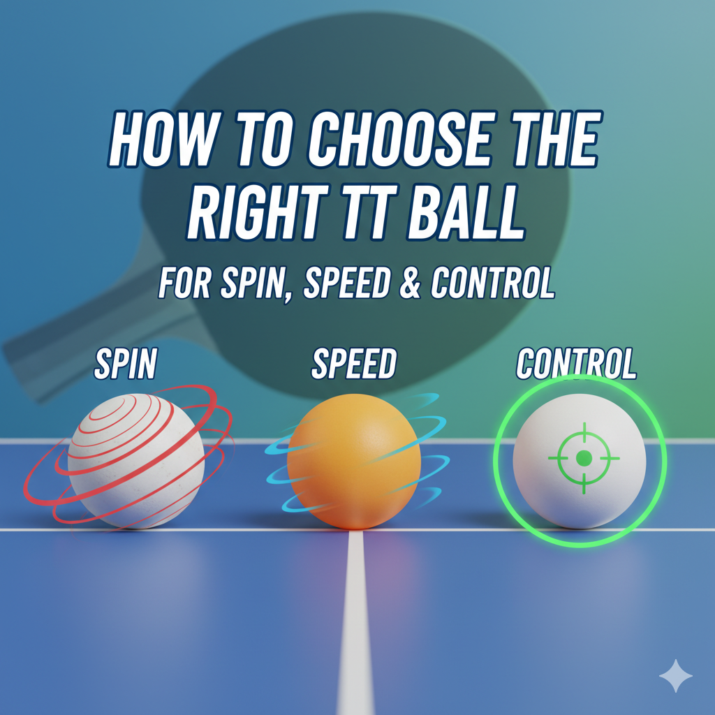 How to Choose the Right TT Ball for Spin, Speed & Control