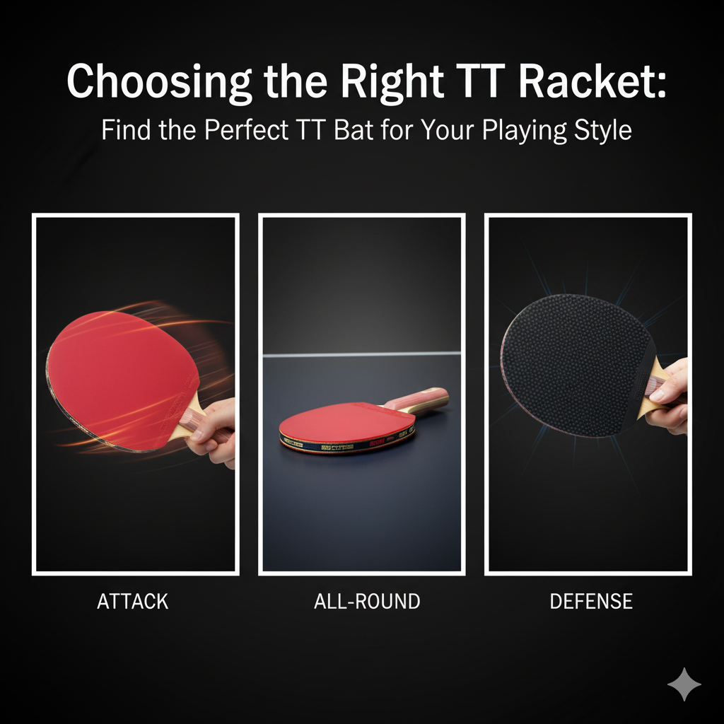 Choosing the Right TT Racket: Find the Perfect TT Bat for Your Playing Style