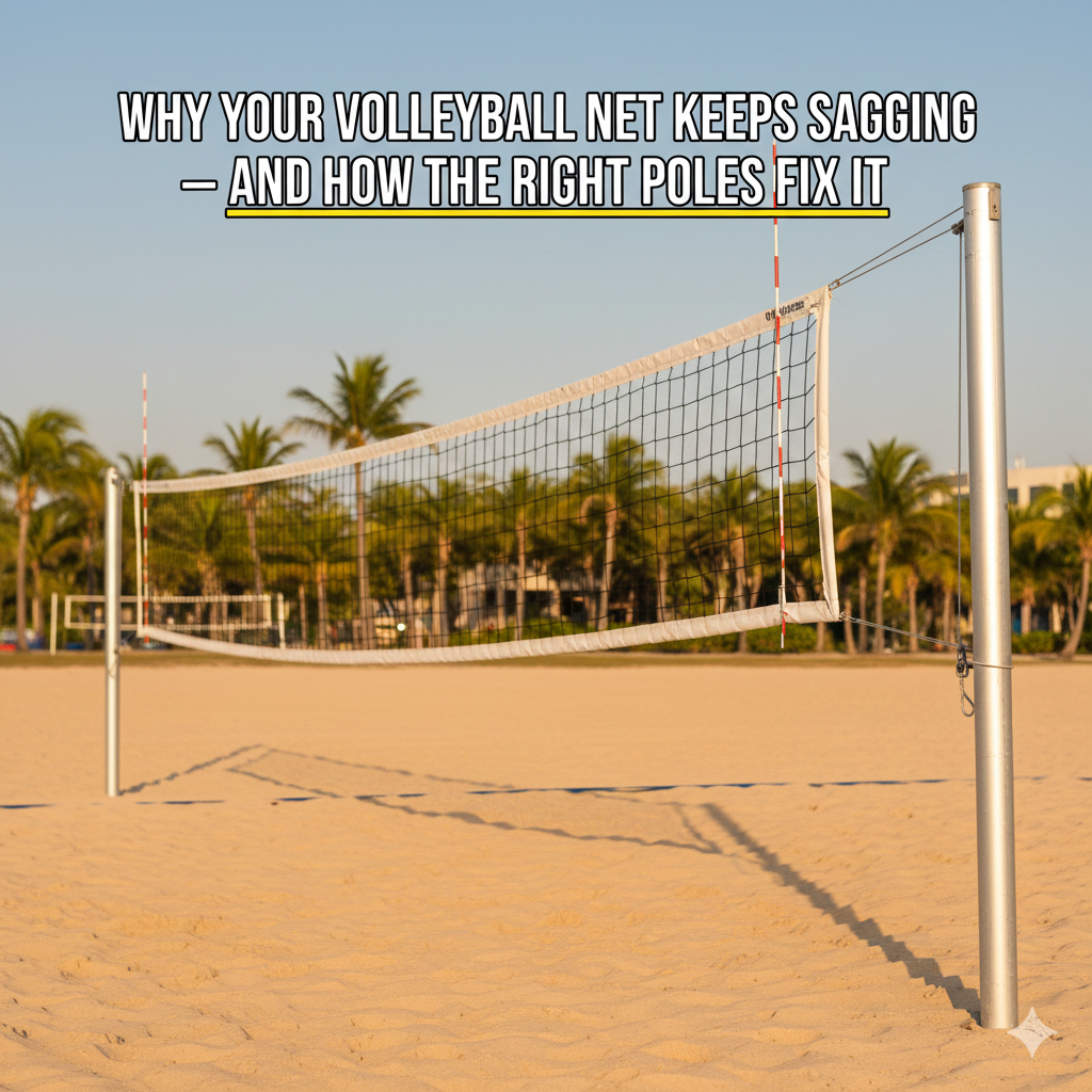 Why Your Volleyball Net Keeps Sagging — And How the Right Poles Fix It