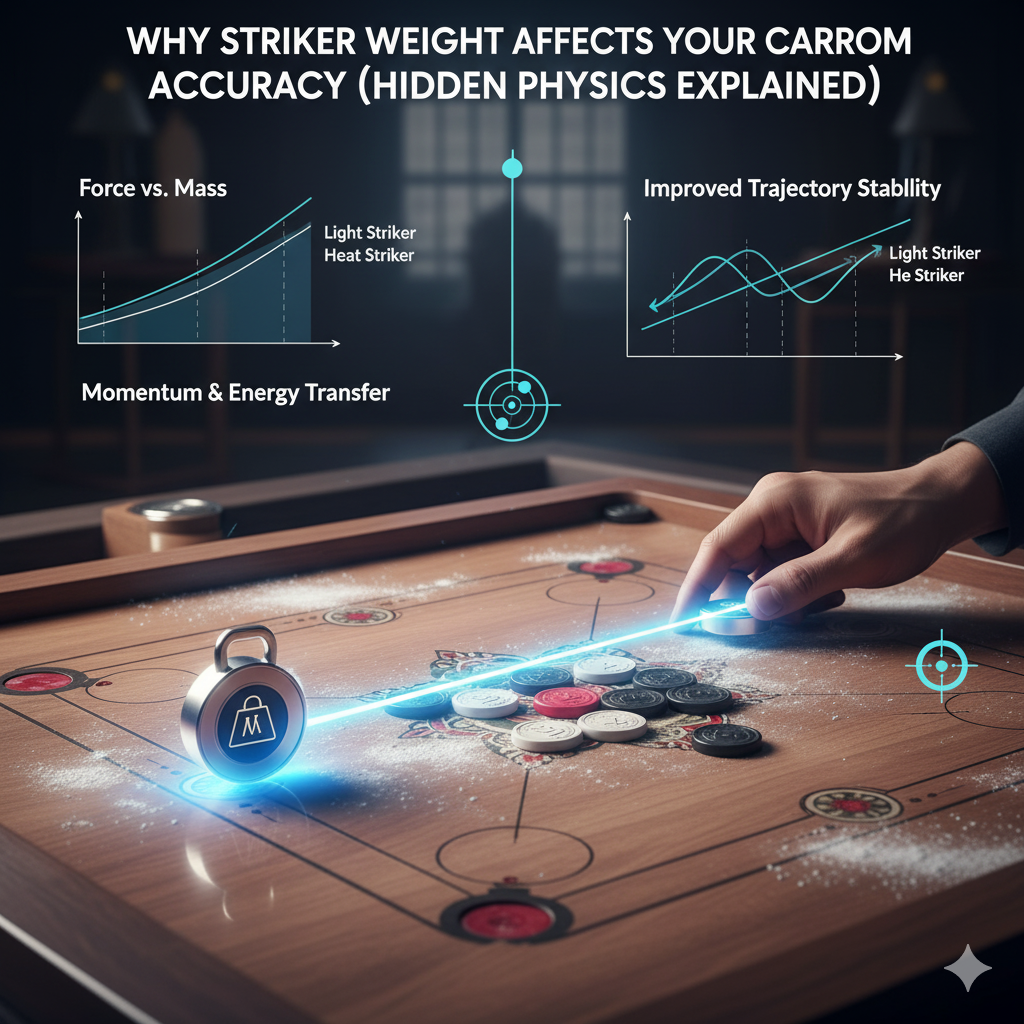 Why Striker Weight Affects Your Carrom Accuracy (Hidden Physics Explained)
