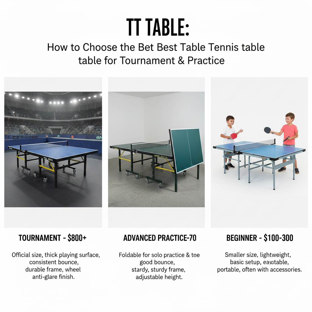 TT Table: How to Choose the Best Table Tennis Table for Tournament & Practice