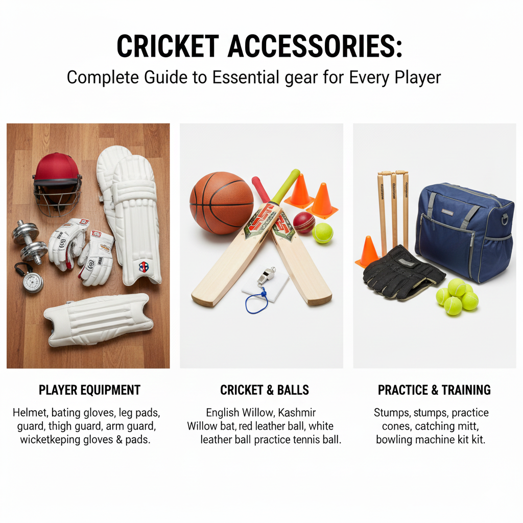 Cricket Accessories: Complete Guide to Essential Gear for Every Player
