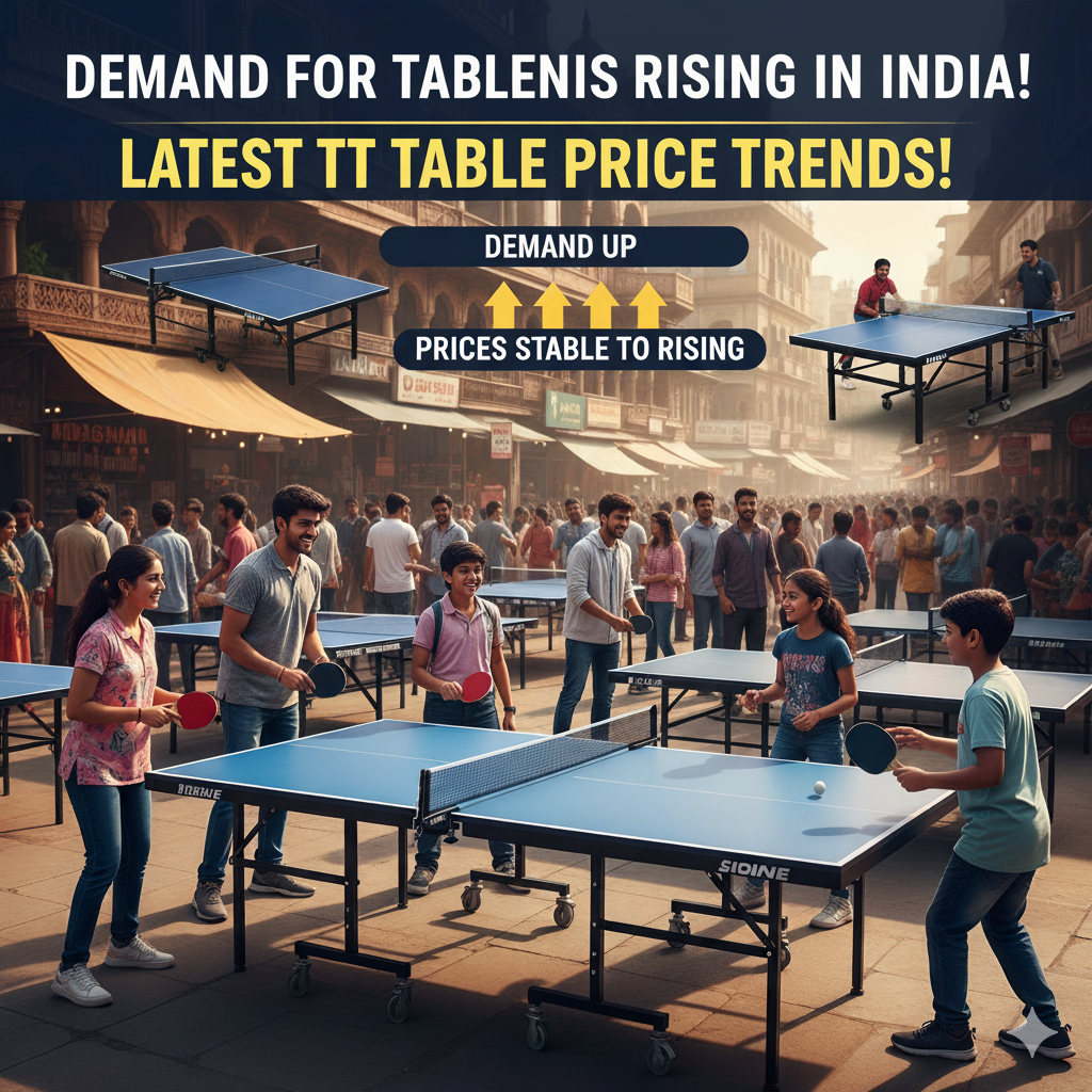 Table Tennis Table Demand Rising in India – Check Latest TT Table Price Trends