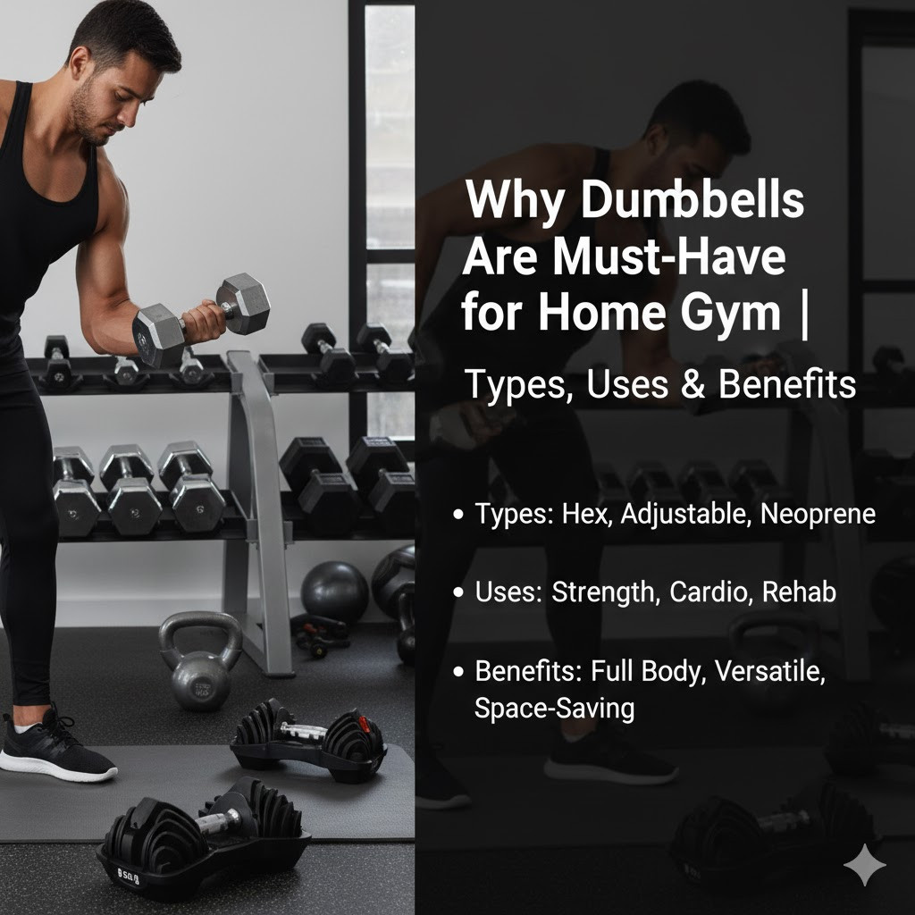 Why Dumbbells Are Must-Have for Home Gym | Types, Uses & Benefits