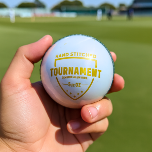 Koxtons Cricket Leather Ball - White 4 PC